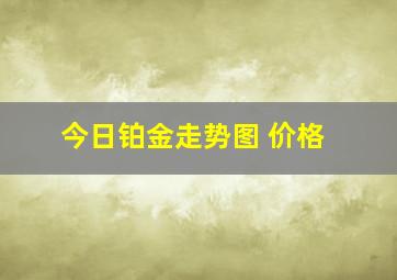 今日铂金走势图 价格